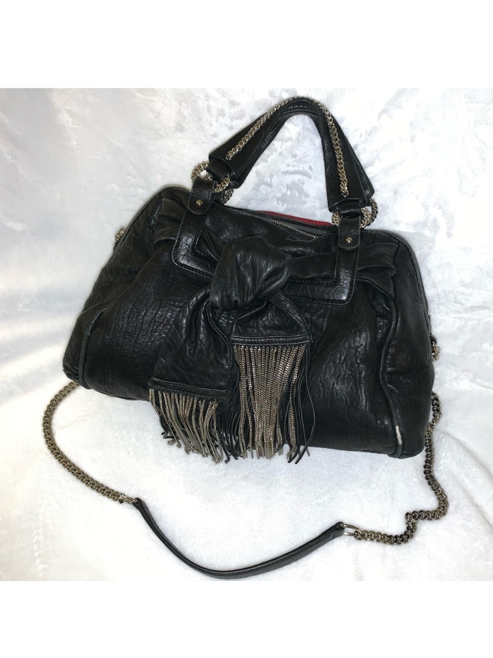 CHRISTIAN LOUBOUTIN Authentic Fiocchito Lg Bag GORGEOUS (Carried by Moira Rose)